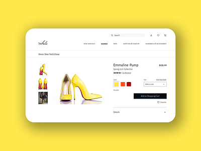 DailyUi-012 E-Commerce Page (Single Item)