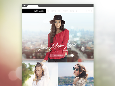 Fashion Site Homepage