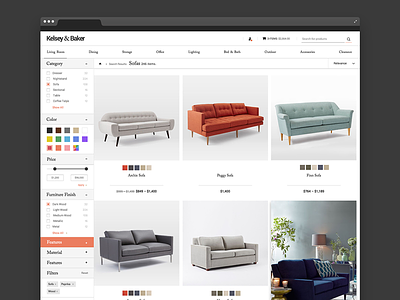 Category Page category clean e commerce ecommerce filters sort ui ux webdesign