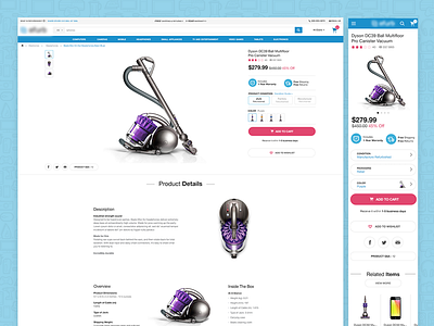 Commerce Product Detail clean colorful commerce design ecommerce responsive