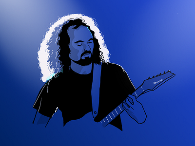 Guitar teacher branding drawing guitar guitar teacher illustration procreate