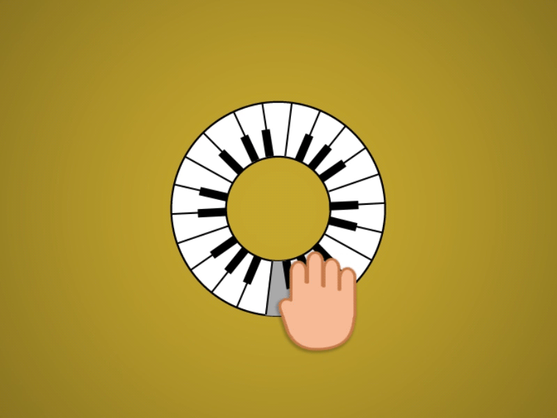 Piano Loader after effects animation loader music piano playing