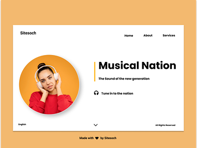 Music Nation animation branding graphic design illustration illustrator music music app musician typography ui ux vector web website