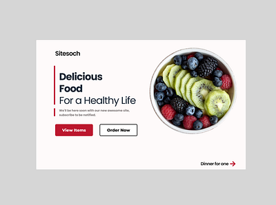 Healthy Life animation branding food graphic design health illustration landing page minimal typography ui uiux ux