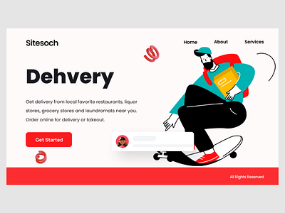 Delivery landing page