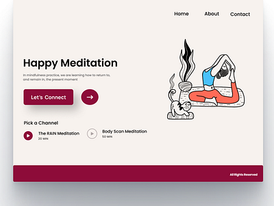 Happy Meditation meditate web ui