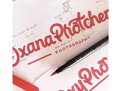 Oxana Protchenko - photography. Calligraphy brand process branding calligraphy chile handwriting lettering logotype typenerd typography