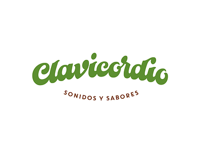 Clavicordio Restaurant logo final result branding calligraphy chile handwriting lettering logotype typenerd typography
