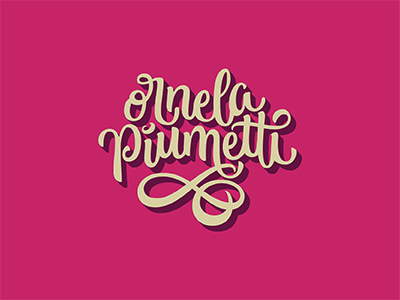 Ornela Piumetti Bakery - lettering logo final result argentina branding calligraphy chile handwriting lettering logotype typenerd typography