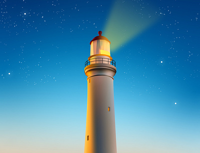 lighthouse 01 design illustration minimal vector