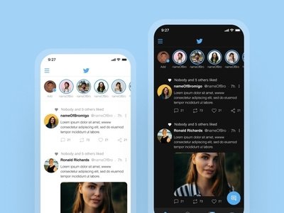 Twitter ui design by Peter Oladokun on Dribbble