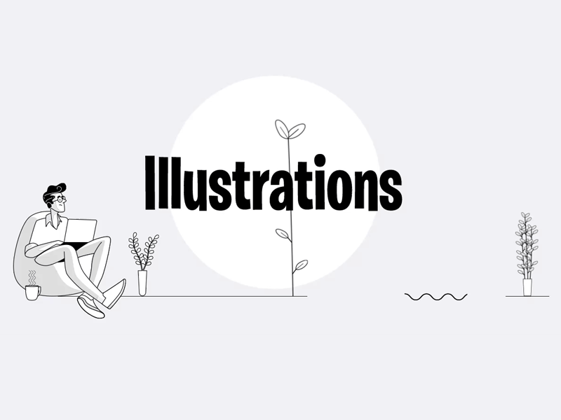 Illustration animated gif character animation illustration motion vector
