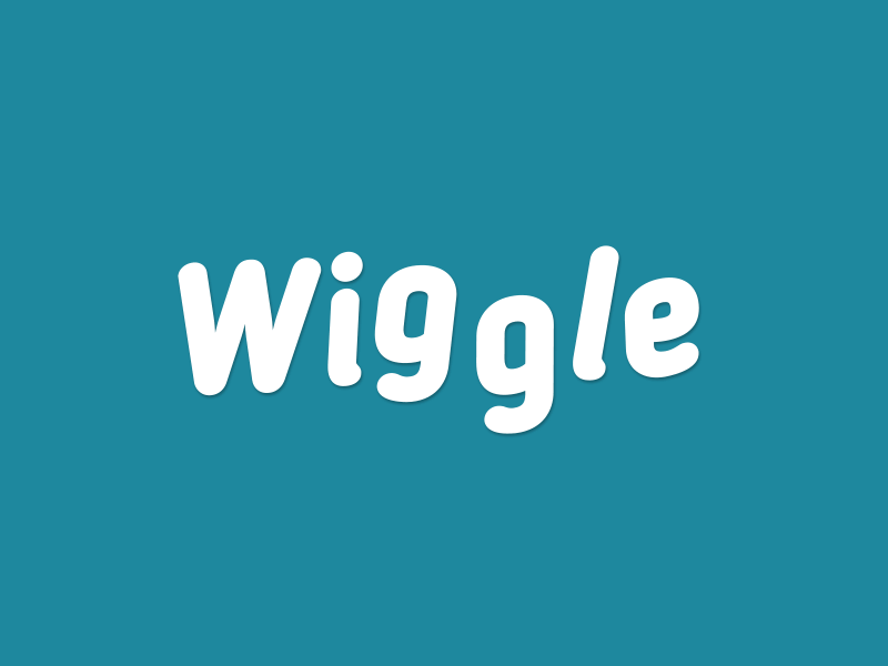 Wiggle Text animated gif illustration motion design typography vector