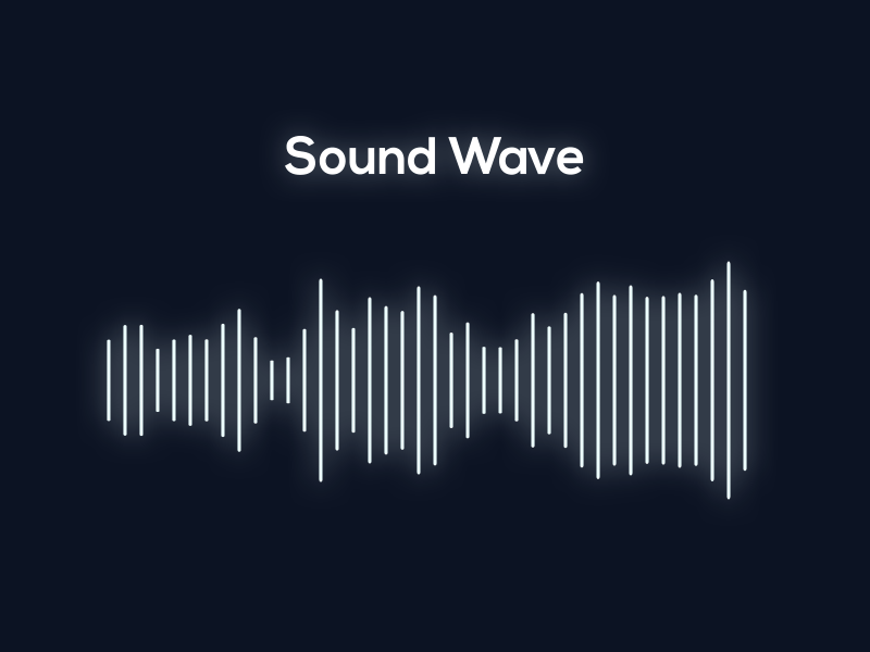 Sound Wave Animation animated gif icon illustration motion design vector wave waves
