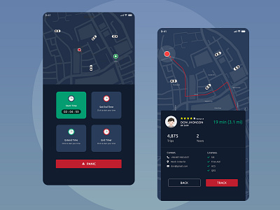 Tracking App UI by Waqas Awan on Dribbble