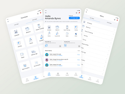 Employee Schedule & Activity App app employee mobileapp ui ux