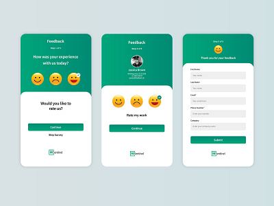 Feedback form UI