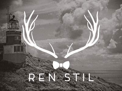 Ren Stil logo bowtie deer logo logotype reindeer style