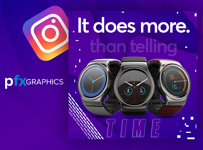 Smartwatch Instagram Post Design branding design instagram post pfxgraphics