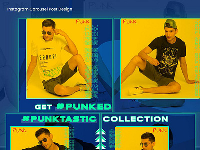 Punk Instagram Posts Design - Punktastic Collection graphic design