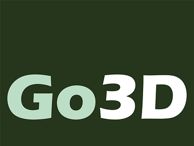 Go3D 02 design logo vector