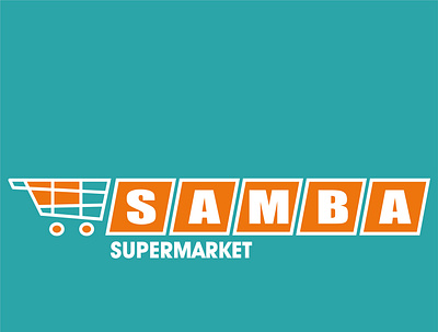 Samba Supermarket Logo branding logo