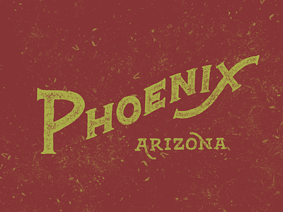 Phoenix hand lettering lettering phoenix texture type typography vintage