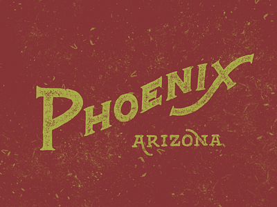 Phoenix hand lettering lettering phoenix texture type typography vintage