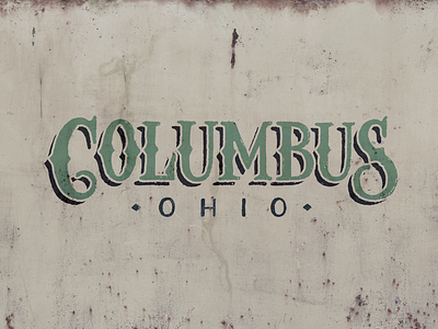 Columbus columbus hand lettering hand type lettering rust texture type typography