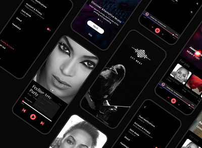 Music App app classy design clean design easy elegant music app illustration music app music player music player ui playlist ui ux web