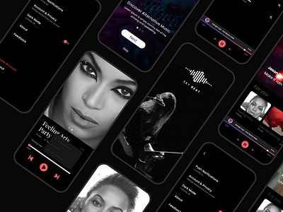 Music App app classy design clean design easy elegant music app illustration music app music player music player ui playlist ui ux web