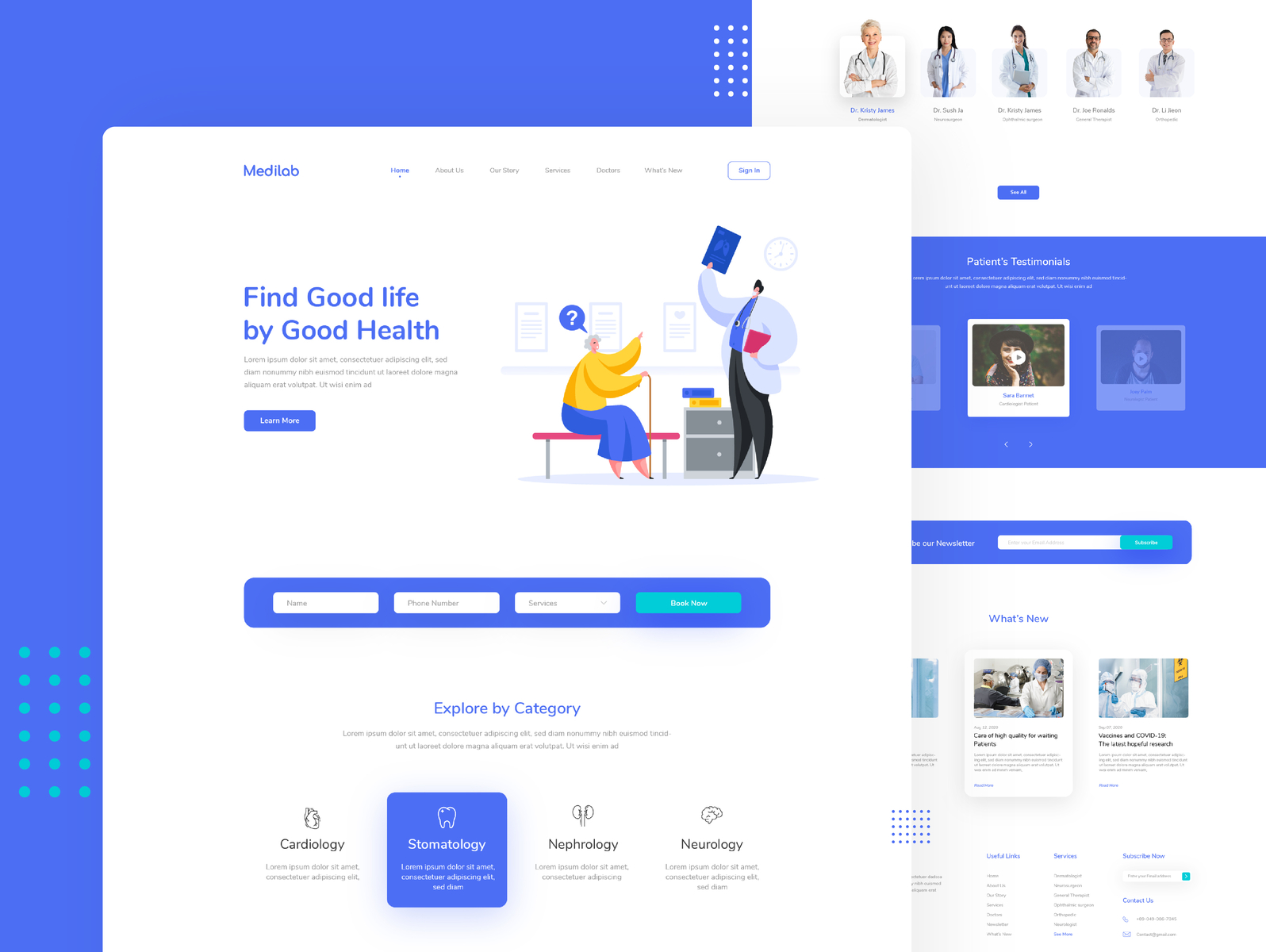 Medical Web Landing Page by Codzgarage Infotech Pvt Ltd on Dribbble