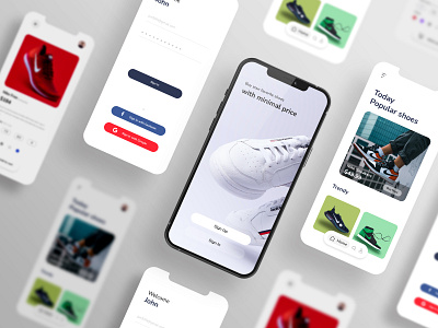 Shoes E commerce app concept