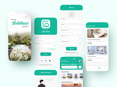 Hotel Finding & Booking App - UI UX