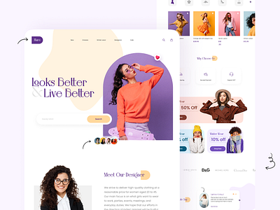 Flare - Fashion landing page apparel clothes concept design design desing ecommerce fashion fashion store fashionstore landing page onlines store outfit responsive shop simple summer wear trendy web design website womenswear