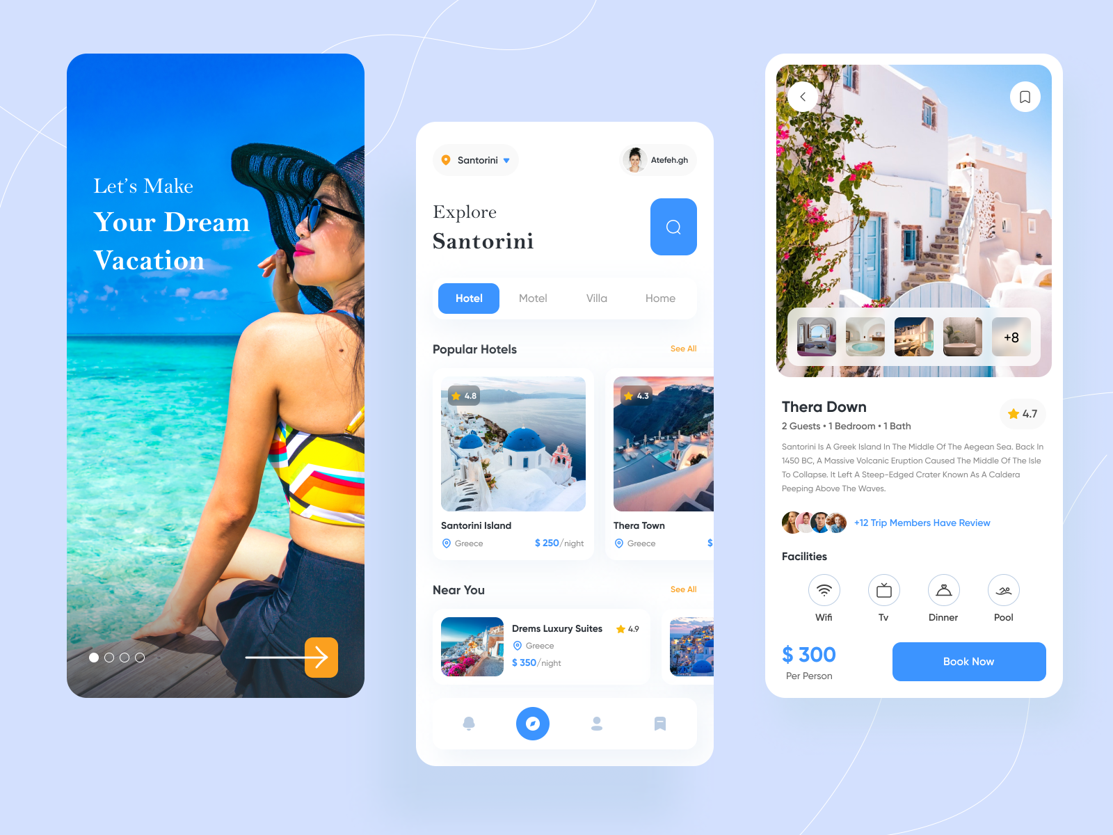 Hotel Booking App by Atefeh Ghasemi on Dribbble