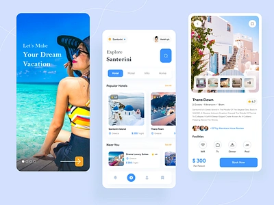 Hotel Booking App accommodation apartment app app design booking app condominium hose hotel hotel app hotel booking interface rental rental app reservations room travel travel app ui design ui ux design vacation