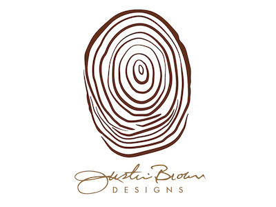 Justin Brown Designs branding finger print logo logos thumbprint tradesman woodworking