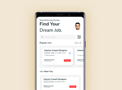 HyreMe Jobs Search UI 2020 2021 best design beautiful branding design design app design art haspr illustration logo ui