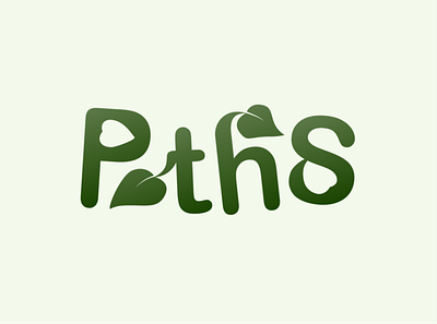 Pothos Logo brand design illustrator logo logo design logodesign logotype plant pothos type type design vector