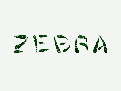 Zebra Succulent Logo brand branding design illustrator logo logo design logotype plant type vector