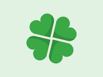 Clover Logo Mark adobe design graphic design green.glover illustration illustrator logo luck lucky pattern plant repeat shading shadow simple vector