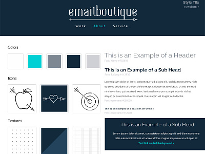 Emailboutique project styletiles web