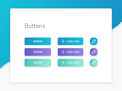Few buttons from the style guide