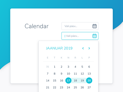 A sample of a calendar from the style guide calendar design divorce input parents style guide ui