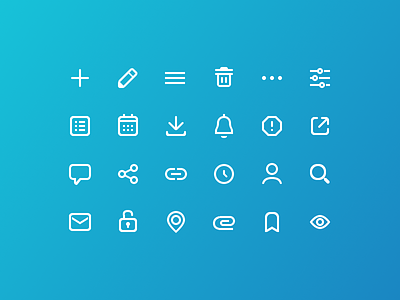 A sample of icons from the style guide design divorce icon iconography parents ui