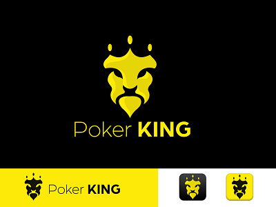 Poker King App Logo Design - Poker Logo Design Concept