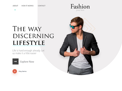 Fashion website hero page