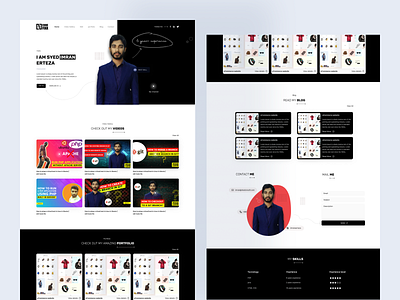 Personal website UI design