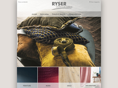 Site Vitrine • RYSER deco design designbybry flament larochelle onepage ryser tollens ui website website builder website design wordpress